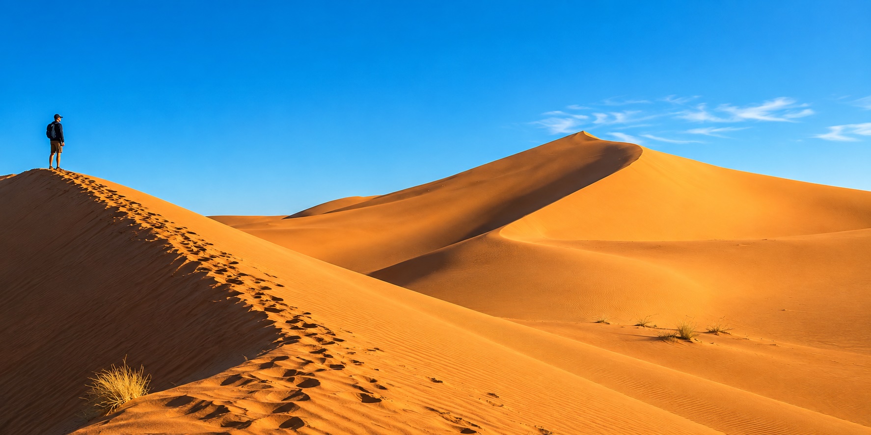 Dunes de sable du Sahara marocain