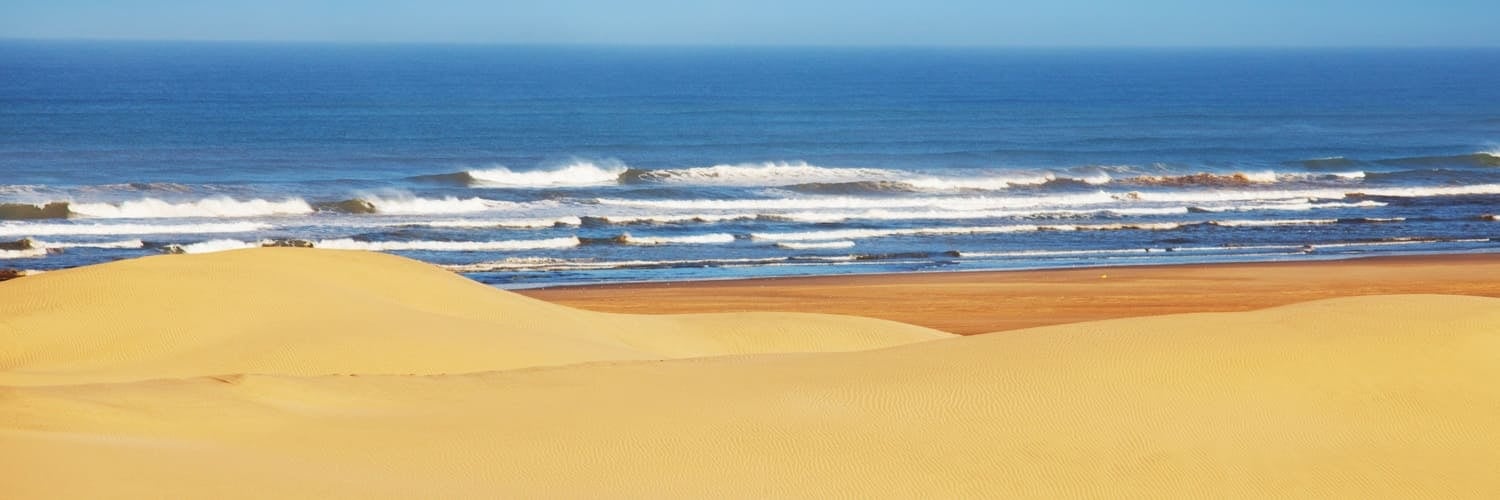 Plage Blanche dans le Sud du Maroc