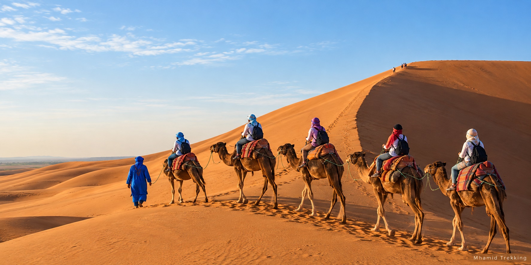 Randonnée dans le désert marocain à Mhamid El Ghizlane